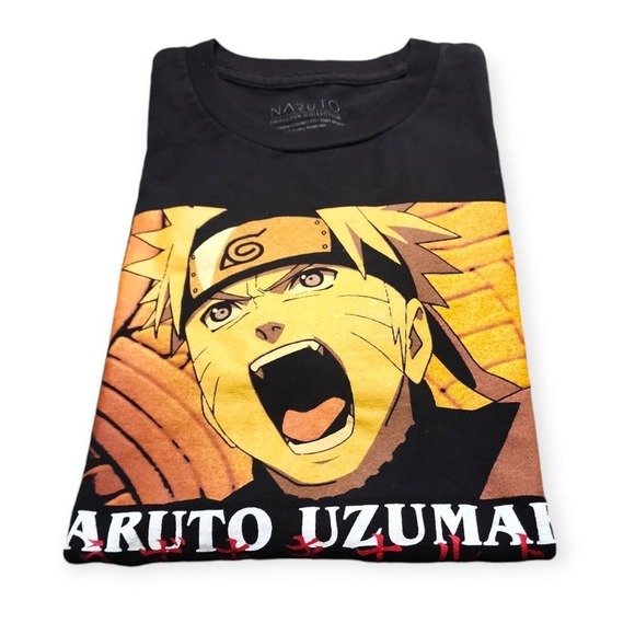 Naruto Shippuden Graphic T-Shirt Mens Small Uzumaki Anime Manga Black S - Picture 4 of 9